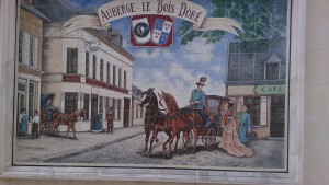 Le Bois Dore Mosaik på væg