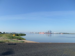 Stille morgen ved færgeleje